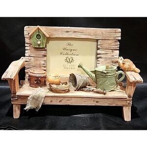 The Unique Collection Frame Wooden Bench 3D 3.5"X2.5"